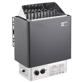 9KW Sauna Heater, Steam Bath Sauna Heater with Built-In Controls, Electric Sauna Stove, 3h Timer and Adjustable Temp for Max. 317-459 Cubic Feet, Home Hotel Spa Shower Use 220V, FCC Certification